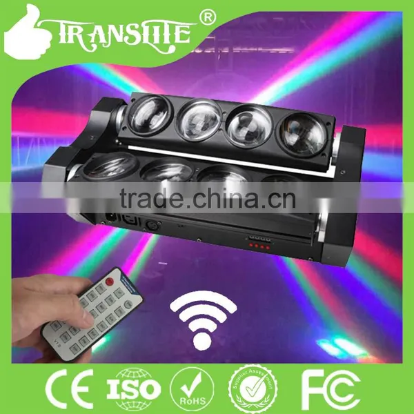 High Lumen Disco Lighting Led Spider Beam Moving Head Light Strong Beam Rotation 8pcs RGBW 4In1led Spider Beam Moving Head Light photo-3