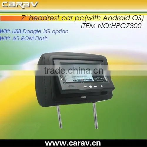 Cheap Andriod Car 7inch Headrest Tablet pc With Wifi