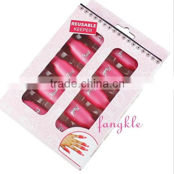 Good Quality Plastic 10pcs Colorful Soak off Nail Polish Gel Polish Remover