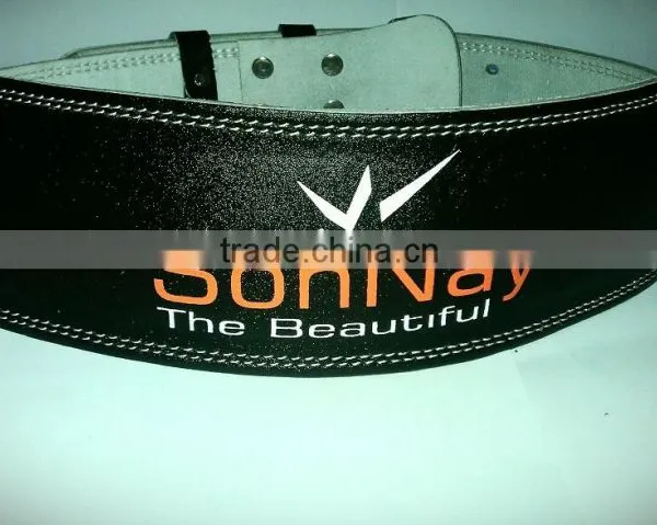 Weight Lifting Belt Made by Split Leather