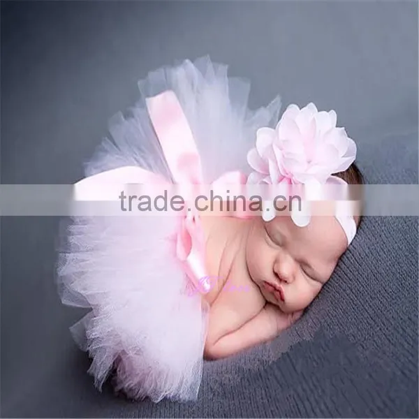 First Birthday Outfit, First Birthday Tutu Set,Photo Prop Tutu- Lt Pink Tutu Set