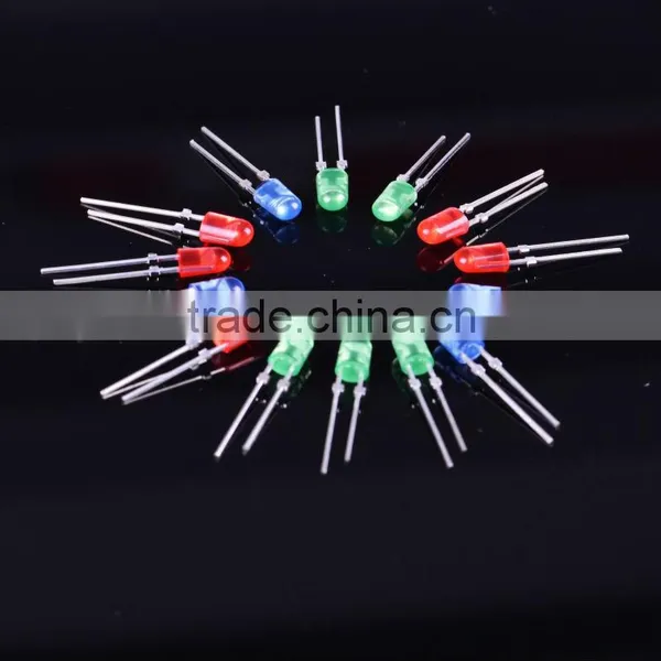DY 5mm Superbright Transparent Straw Hat LED RGB Slow Flash Automatic 5 mm DIP Light Emitting Diode LED Diode photo-2