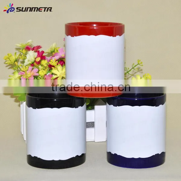 Sunmeta Logo Customerized Dye Sublimation Mugs Wholesale Irregular Edge Patch Colorful Mug SKB07 Quality Choice photo-4