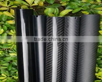 23*20*1000 3K Carbon Fiber Round Tube Pipe/Carbon Fibre Tube, Roll Wrapped Carbon Tube photo-3
