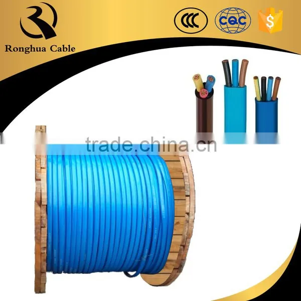 Ronghua Factory Direct Supply Water Resistance Flexible Electric Wire Flat Cable photo-4