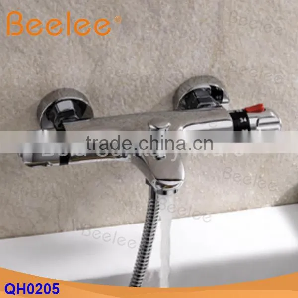Brass Wall Mounted Thermostatic Bath Shower Mixer Thermostatic Faucet (QH0205) photo-5