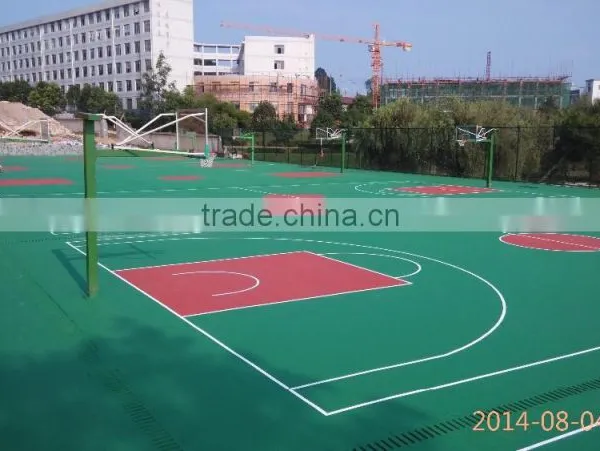 Silicon PU Malfunctional Basketball Court and Badminton Court Flooring Materials photo-4
