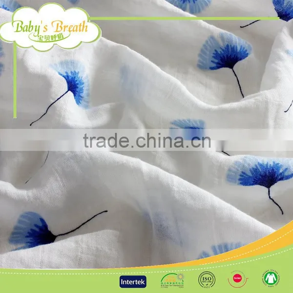 MS-46 Home Use Printed Double Gauze Cotton Muslin Bamboo Fabric Organic