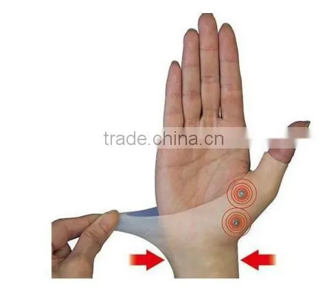 New Magnetic Therapy Glove Silicone Hand Massage Glove Wrist Support Wrist Sprained Wrist Ease Fixed Bracer Sleeve Hand Care