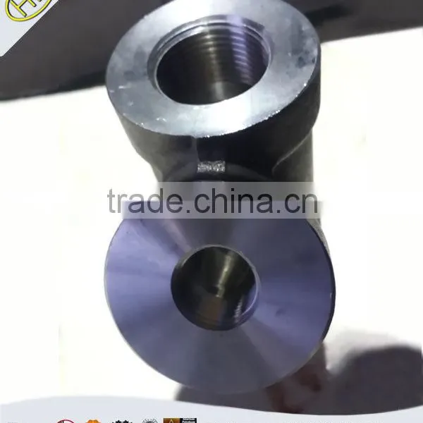 ASME B16.11 NPT Threaded Reducing 45 Degree Lateral Tee Pipe Fitting photo-3