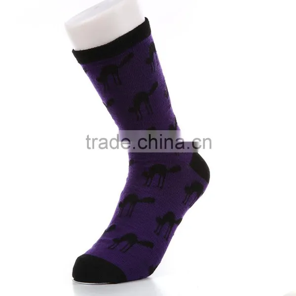 Purple+black Stripe Socks Bat Socks Famous Brand Socks Supermaket Socks photo-2
