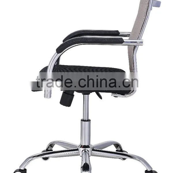 Favorable Price Commercial Swivel Mesh Office Chair With Chrome Base, PU Armrest TXW-4011