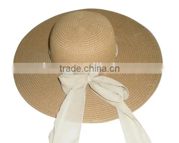 Latest Fashion Hotsale Big Brim Lady Hat Paper Straw Hat photo-5