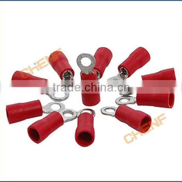 China Manufacture Red Copper Insulated Ring Terminals RV1.25-3.2 photo-4