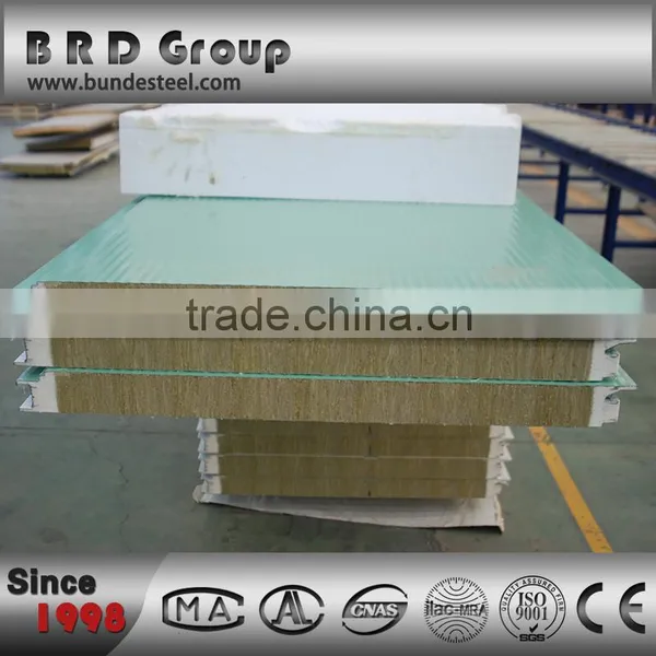 Excellent Stability Rockwool Sandwich Panel for Wall Heat Insulation photo-2