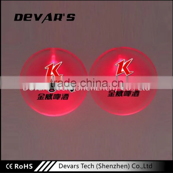 OEM High Quality Different Design Logo Customized Plastic Pin Round Led Badge photo-4