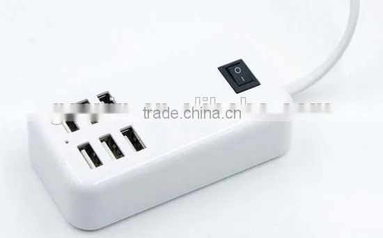Fashionable Home Travel Charger 6 Ports USB Charger Wall Charger US EU UK