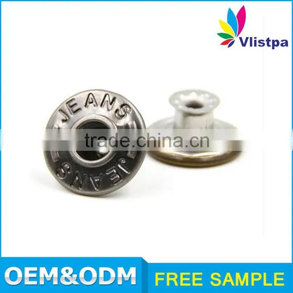 Wholesale Custom Anti Brass Metal Free Sample! Metal Button Snaps for Leather photo-3