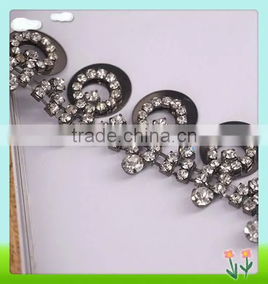 2016 Cheerfeel Bling Black Plated Rhinestone Chain for Decoration photo-3