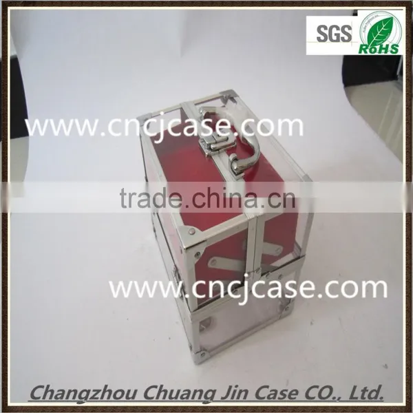 China Promotion Fashion Craft Small Aluminum Makeup Display Case