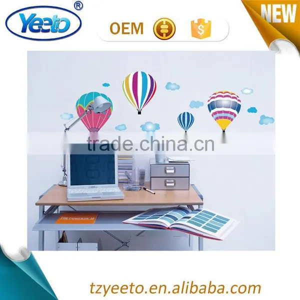Air Balloon and Cloud Wall Deco DIY Adhesive PVC Sticker photo-2