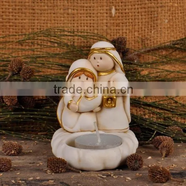 Resin Nativity Set Candle Holder photo-3