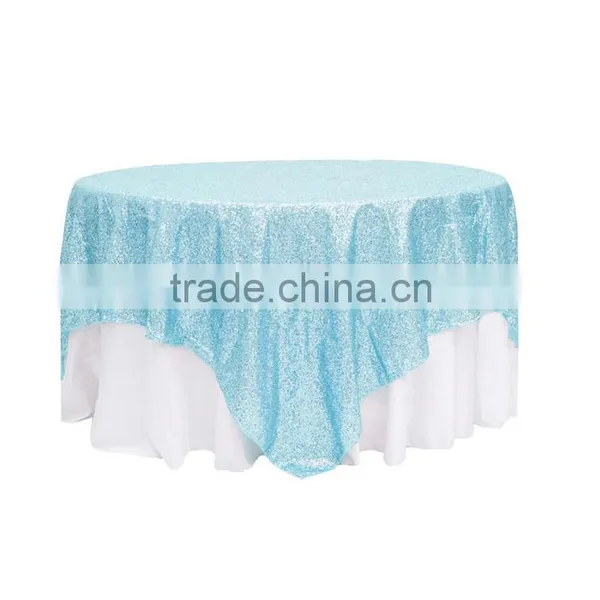 3MM Sequin Fabric Square Table Overlay photo-6