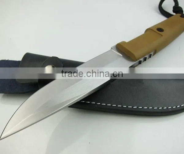 OEM Rubber Handle Fixed Blade Hunting Knife photo-4