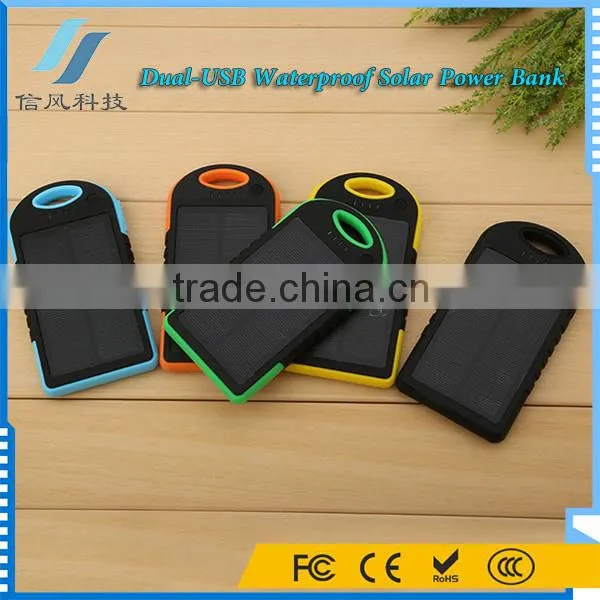 Waterproof Portable Charger Solor Power Bank 8000mAh for IPhone for IPad for Android Phone photo-4