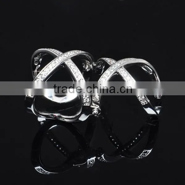 Fashion New Model Silver Ring Wedding Ladies Gold Finger Ring photo-6
