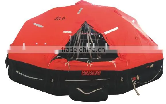 D type davit-launched inflatable life raft