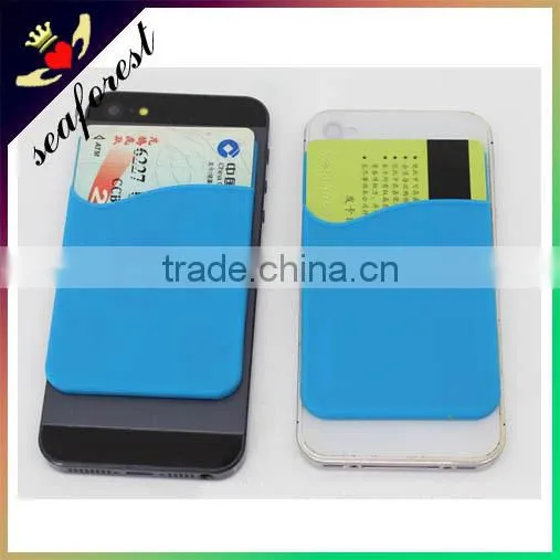 2016 New Mobile Phone Silicone Smart Card Wallet 3m Sticky photo-4