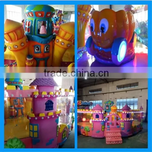 New Design Amusement Park Electric Train Pumpkin Castle Joy Spray Cart Car Amusement Game photo-6