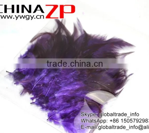 Top Supplier ZPDECOR Bulk Sale Selected Prime Quality Purple Chicken Rooster Saddle Feathers photo-5