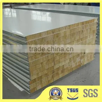 Low Price Water Insulated Rockwool Sandwich Panel With Metal Coating photo-4