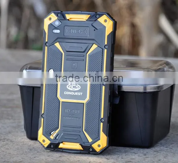 4G LTE Smartphone Conquest S6 IP68 Rugged With MTK8732 Quad Core Android 4.4 Waterproof Smartphone photo-3