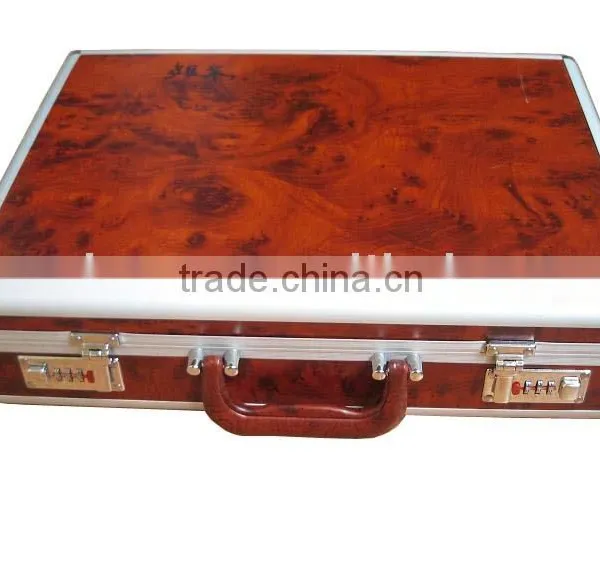 Wooden briefcase