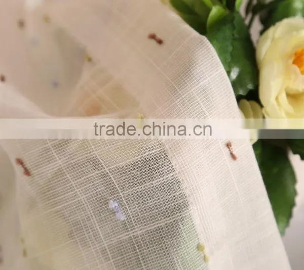 Sheer Polyester Voile Eyelet Curtain Drapes photo-4
