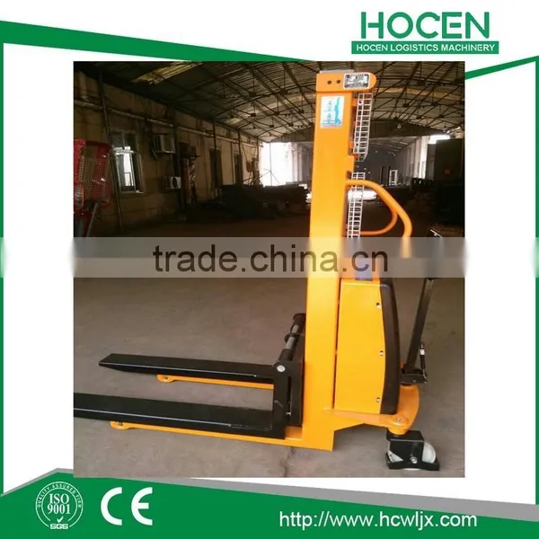 Manual Hand Stacker Electric Forklift, Semi Electric Stacker photo-6