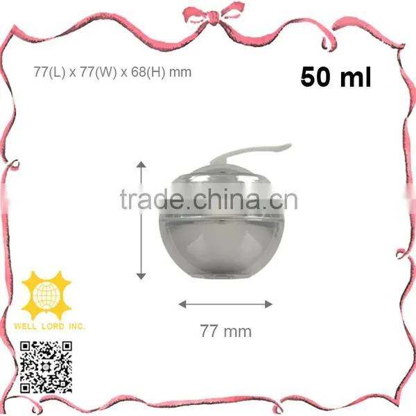 Fancy 15ml Magnate Mini Spoon Silver Plastic Ball Jar photo-3