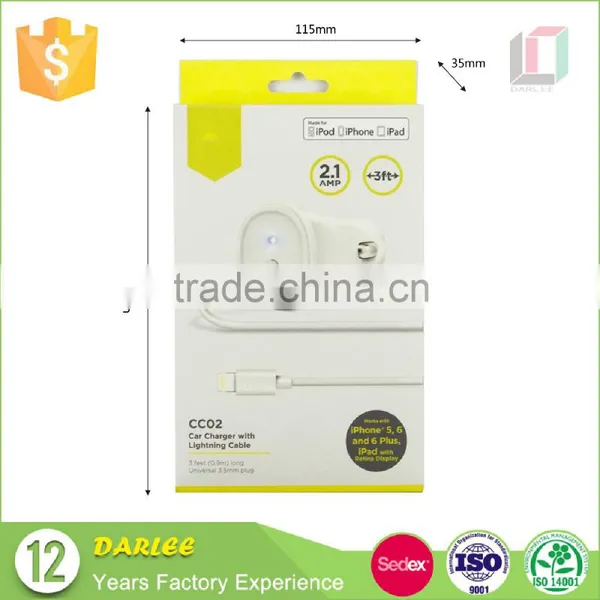 Custom Logo Recyclable Free Sample Mobile Phone Charger Packaging Box With Clear Window photo-5