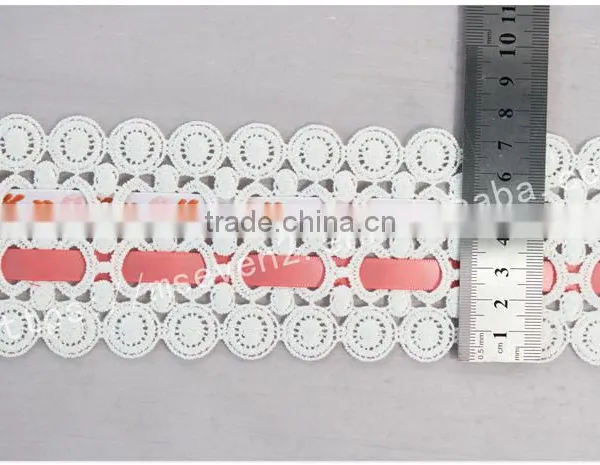 Special Design 7.5cm Lace Composite Wholesale Ribbon With Jacqurd Webbing photo-6