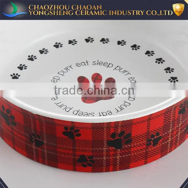 Eco-friendly Ceramic Pet Feeder Bowls for Dog and Cat With Color Printing photo-2