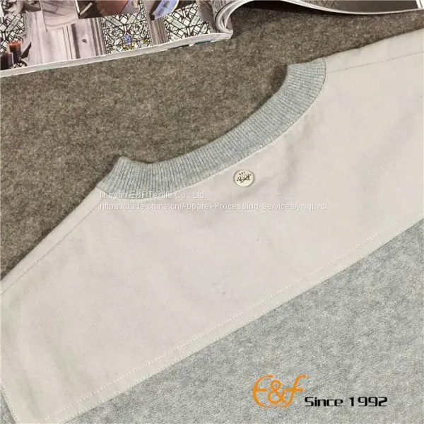 Cotton Men Sweater With Canvas Patch and Pocket photo-4