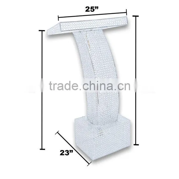 Wedding Crystal Podium Pillar, Decorative Podium on Square Pillar, Wedding Podium photo-3