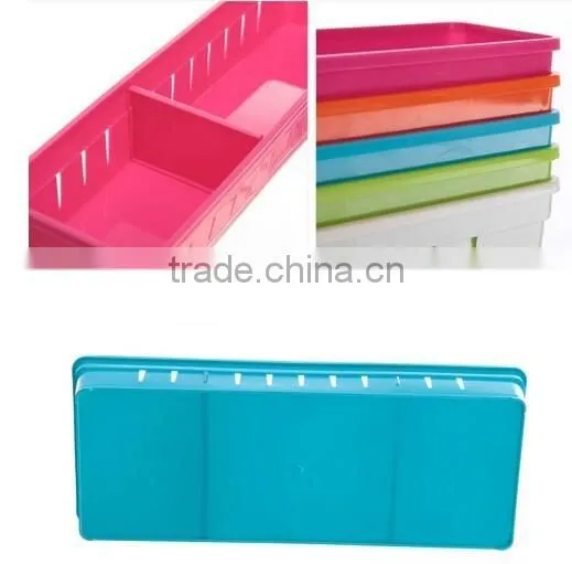 Fashion 3 Lattices Sundries Plastic Divided Storage Box/DIY Storage Box photo-4