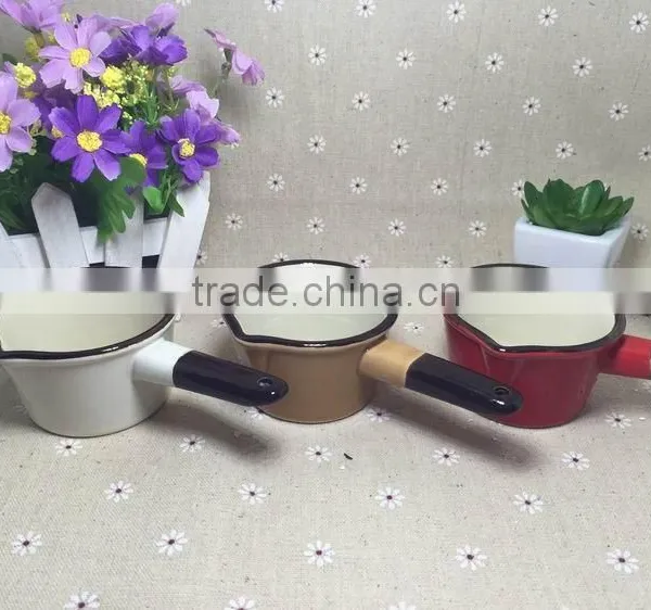 Stocked Korean Style Colorful Single Handle Cheap Ceramic Pots photo-6