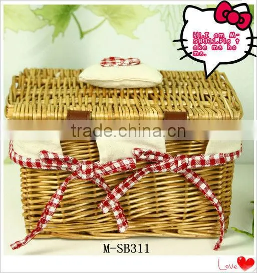 Christmas Empty Wicker Basket Wholesale photo-3