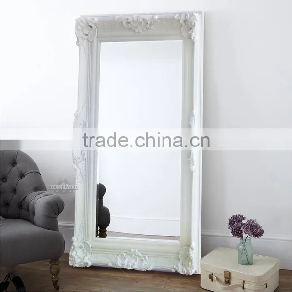 New Degsin Large Framed Wood Wall Mirrors Decorative photo-2