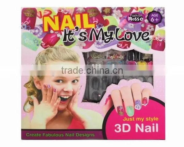 New design water transfer creative nail art for girls